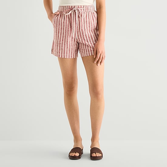 A.N.A Womens High Rise 5" Pull-On Short