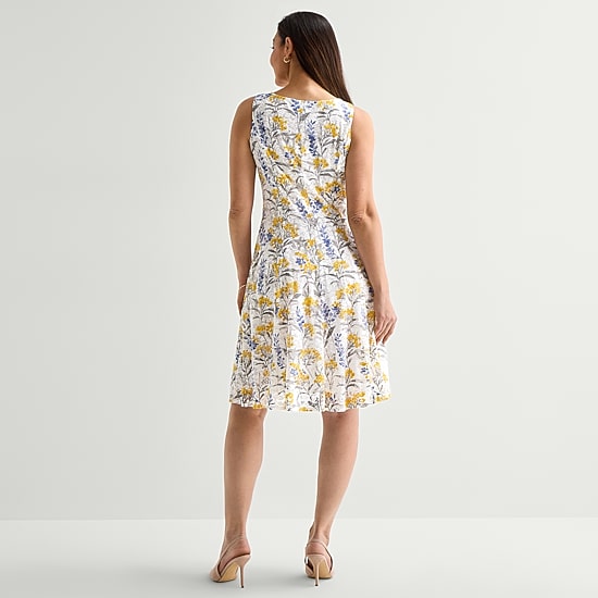 Perceptions Womens Lace Floral Jacket Dress