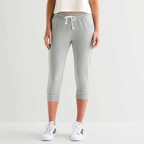 Arizona Womens Juniors Skinny Mid Rise Lounge Pant