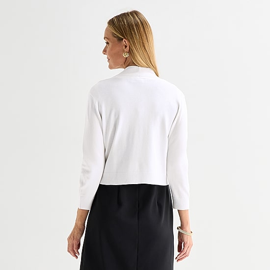 Perceptions Womens 3/4 Sleeve Shrug