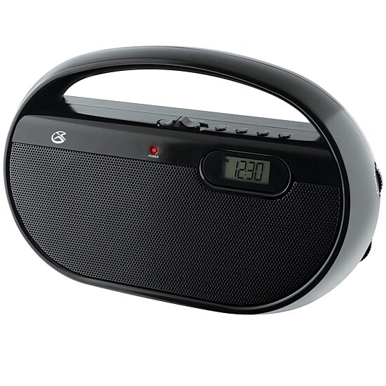 GPX R602B AM/FM Portable Clock Radio