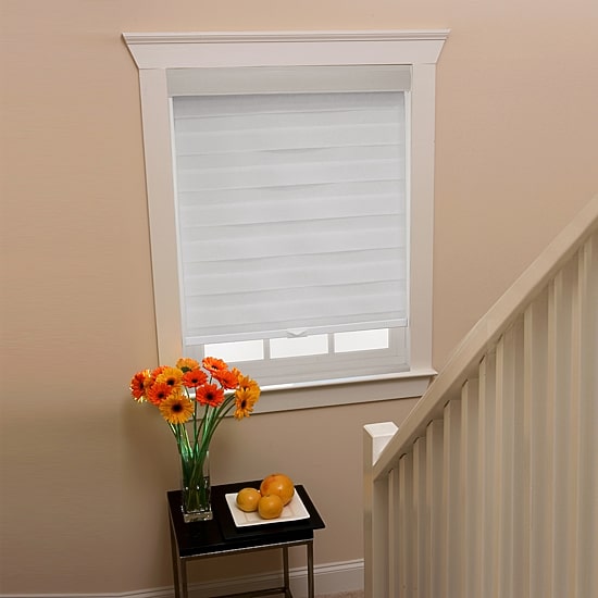 Cordless Celestial Sheer Double-Layered Zebra Shade
