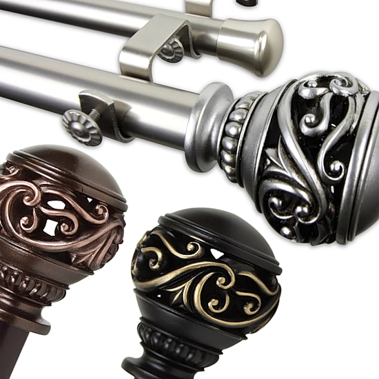 Rod Desyne Isabella Double Curtain Rod