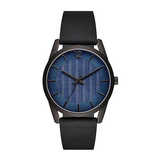 Mens Black Strap Watch Fmdjo178