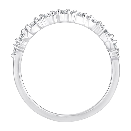 Womens 1/2 CT. T.W. Natural White Diamond 10K Gold Wedding Band