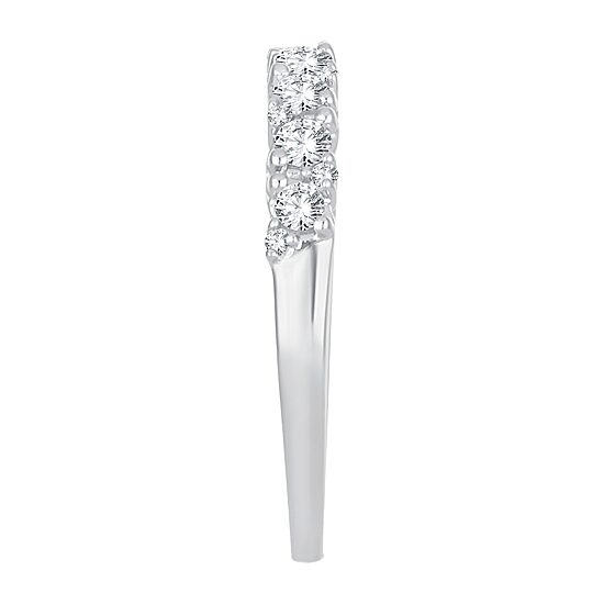 Womens 1/2 CT. T.W. Natural White Diamond 10K Gold Wedding Band