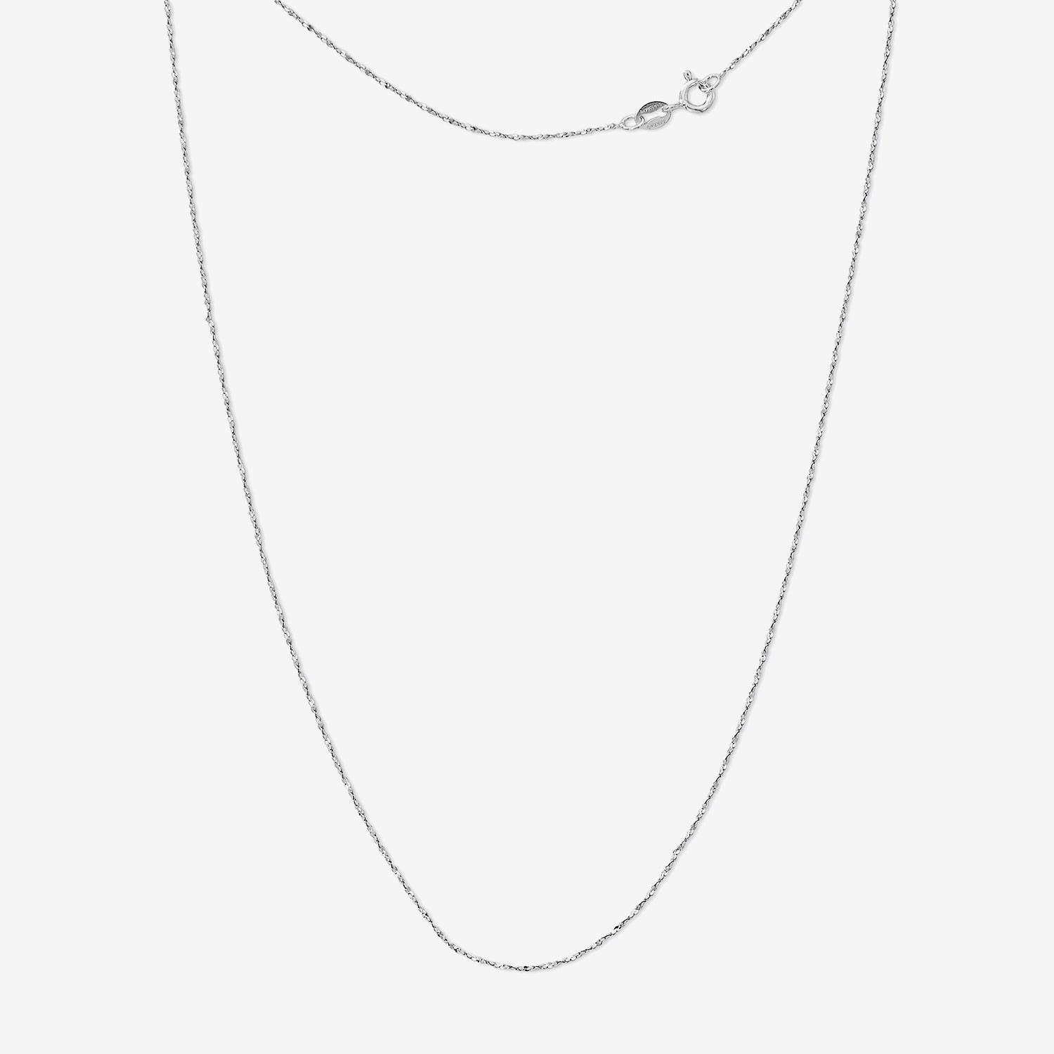Silver Reflections Sterling 18-24" Twist Chain Necklace
