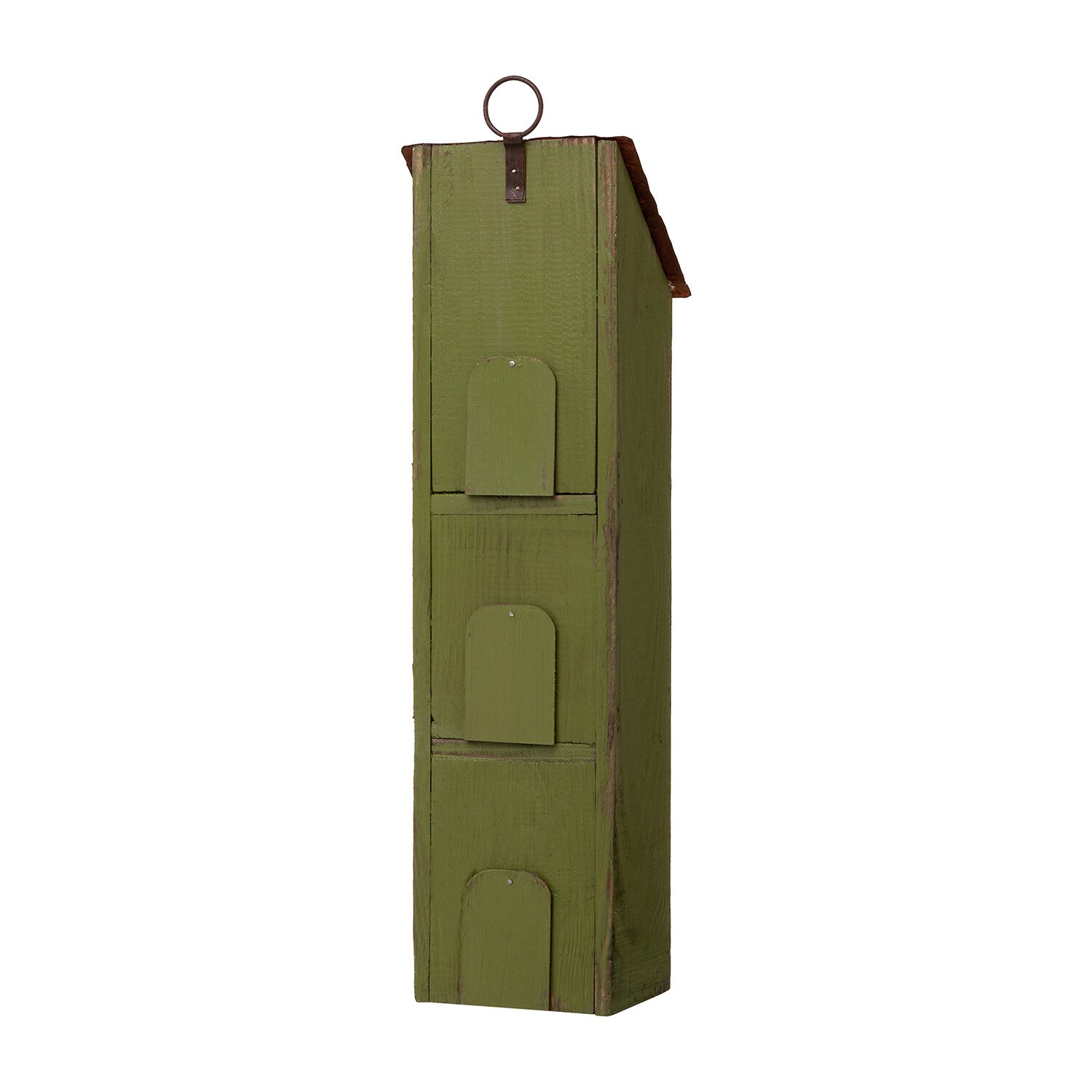 Glitzhome 18in Distressed Solid Wood Bird House