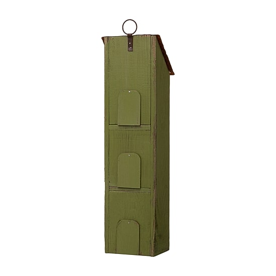 Glitzhome 18in Distressed Solid Wood Bird House