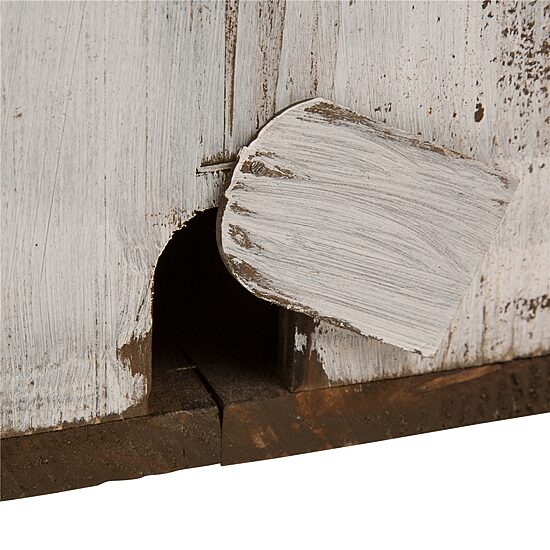 Glitzhome 23.5in Extra Large Wood White Bird House