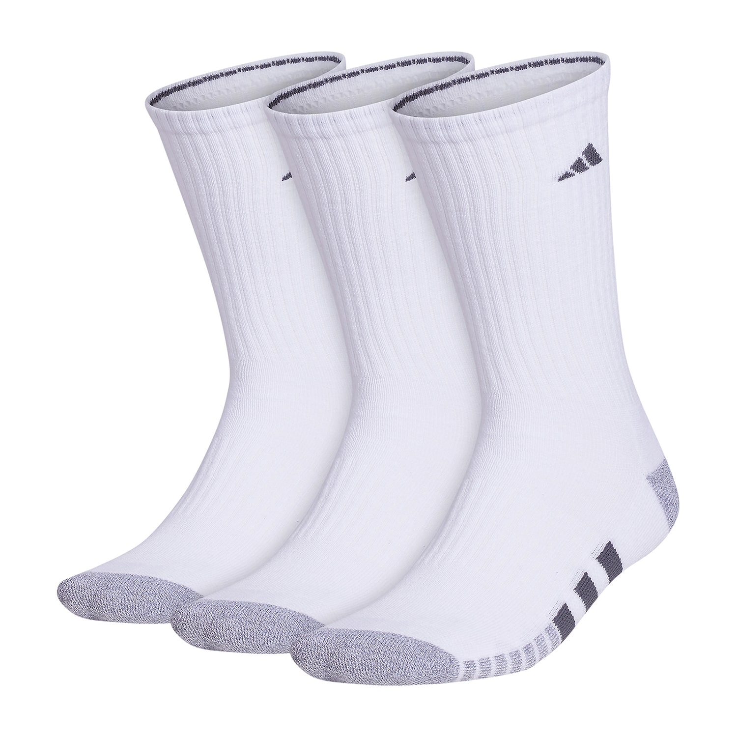 adidas Cushioned Mens 3 Pair Crew Socks