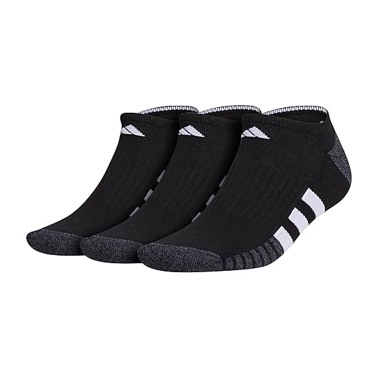adidas Cushioned Mens 3 Pair No Show Socks