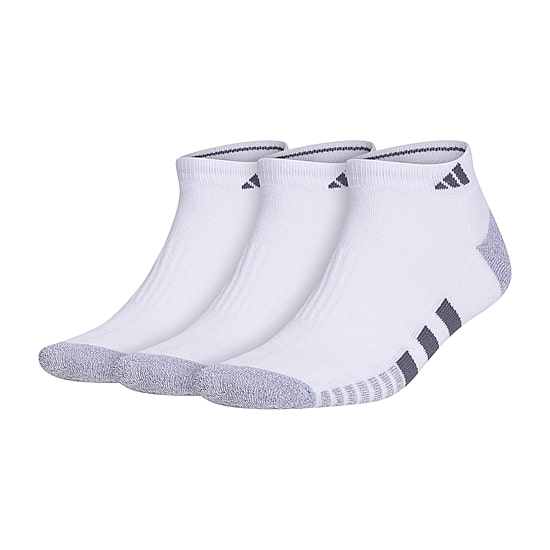 adidas Cushioned Mens 3 Pair Big and Tall Low Cut Socks
