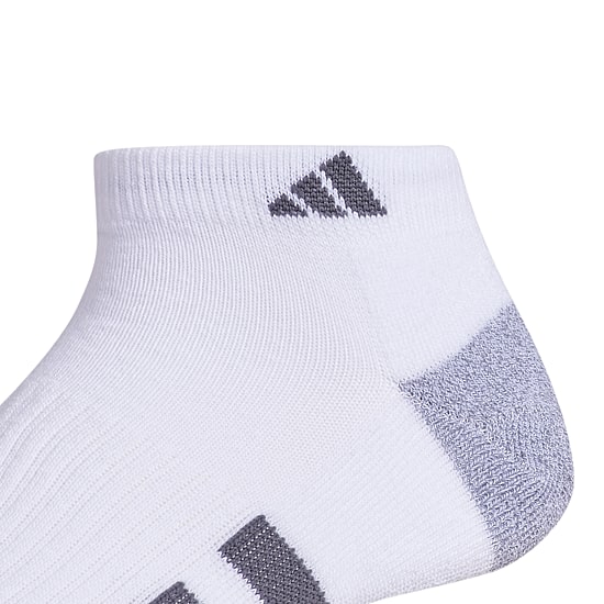 adidas Cushioned Mens 3 Pair Big and Tall Low Cut Socks