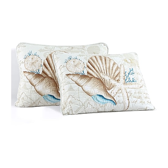 Caribbean Joe Coastal Print 3-pc. Quilt Set