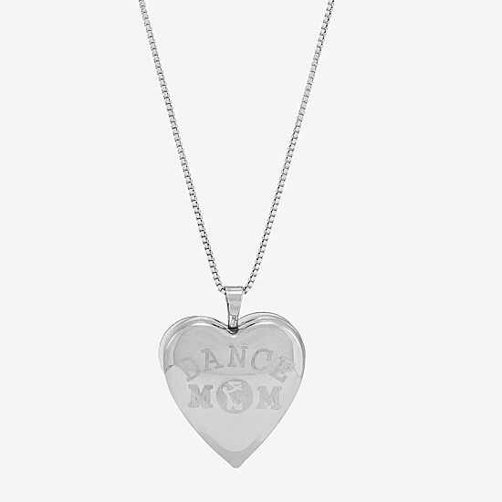 Limited Quantities! Limited Quantities! "Dance Mom" Womens Sterling Silver 18 Inch Locket Necklace