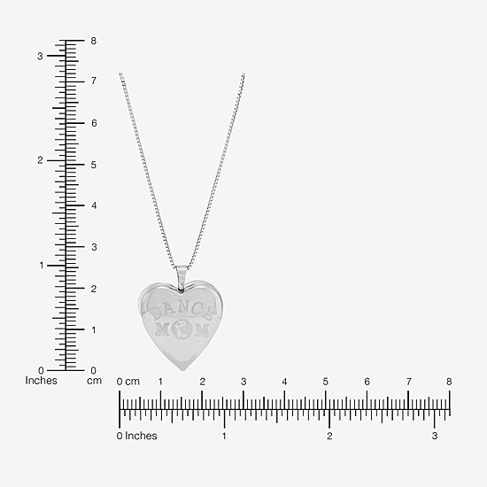 Limited Quantities! Limited Quantities! "Dance Mom" Womens Sterling Silver 18 Inch Locket Necklace