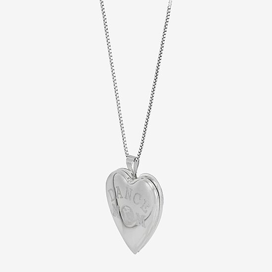 Limited Quantities! Limited Quantities! "Dance Mom" Womens Sterling Silver 18 Inch Locket Necklace