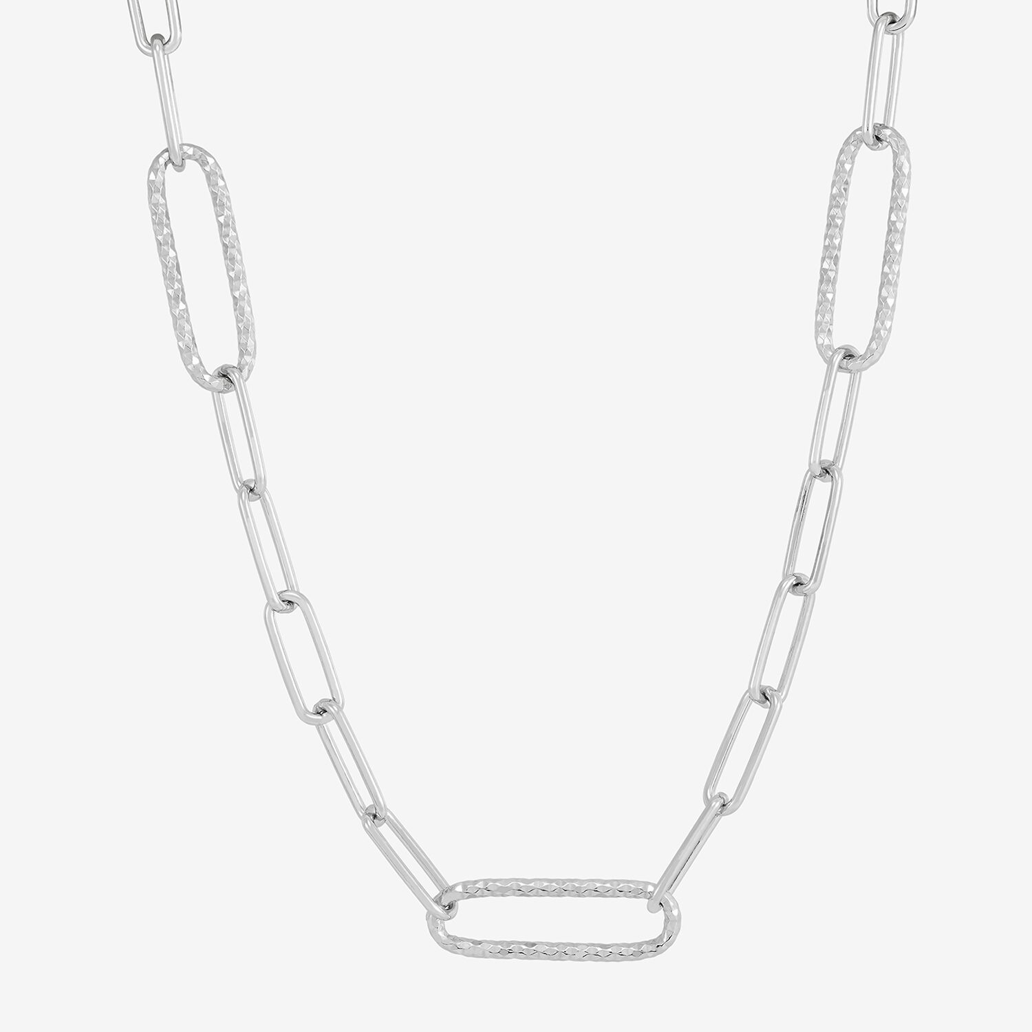 Limited Quantities! Womens Sterling Silver 18 Inch Paperclip Chain Necklace
