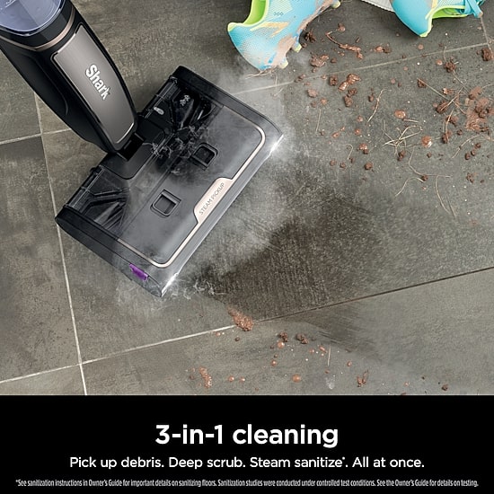 Shark Steam Mop Pick-Up & Sanitize Steam Cleaner