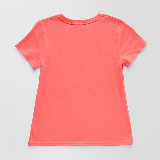 Xersion Little & Big Kid Girls Crew Neck Short Sleeve Regular Fit Graphic T-Shirt