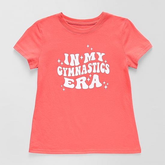 Xersion Little & Big Kid Girls Crew Neck Short Sleeve Regular Fit Graphic T-Shirt