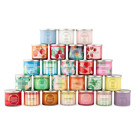 Distant Lands 14oz Sweet Lemon 3-Wick Scented Jar Candle