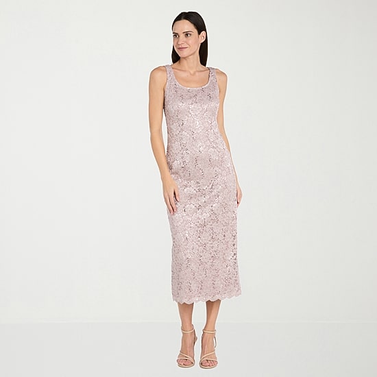 R & M Richards Womens Midi Jacket Dress