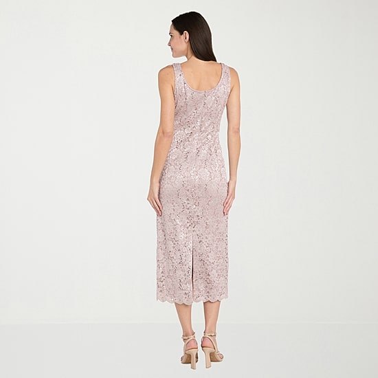 R & M Richards Womens Midi Jacket Dress