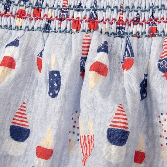 Baby Essentials Americana Baby Girls Sleeveless Romper
