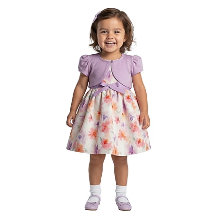 bonnie jean purple floral dress Bonnie Jean Floral Girls Dress size 16 Easter Pink Beautiful