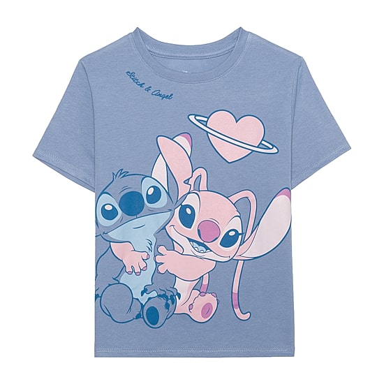 Disney Collection Girls Crew Neck Short Sleeve Regular Fit Graphic T-Shirt