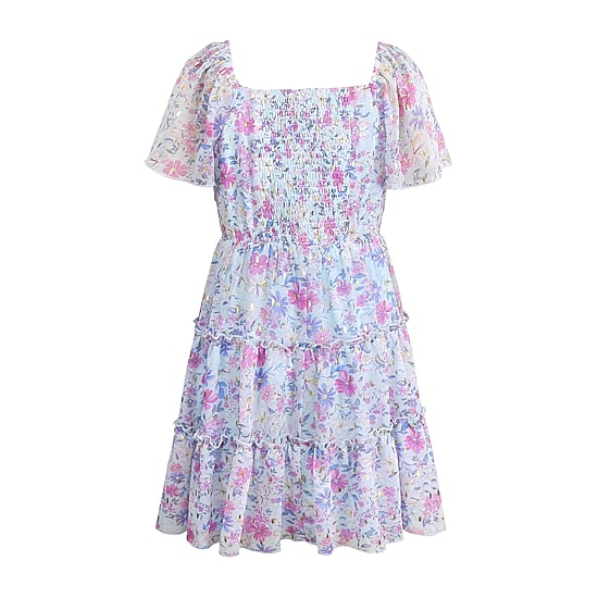 Lilt Big Kid Girls Short Sleeve A-Line Dress
