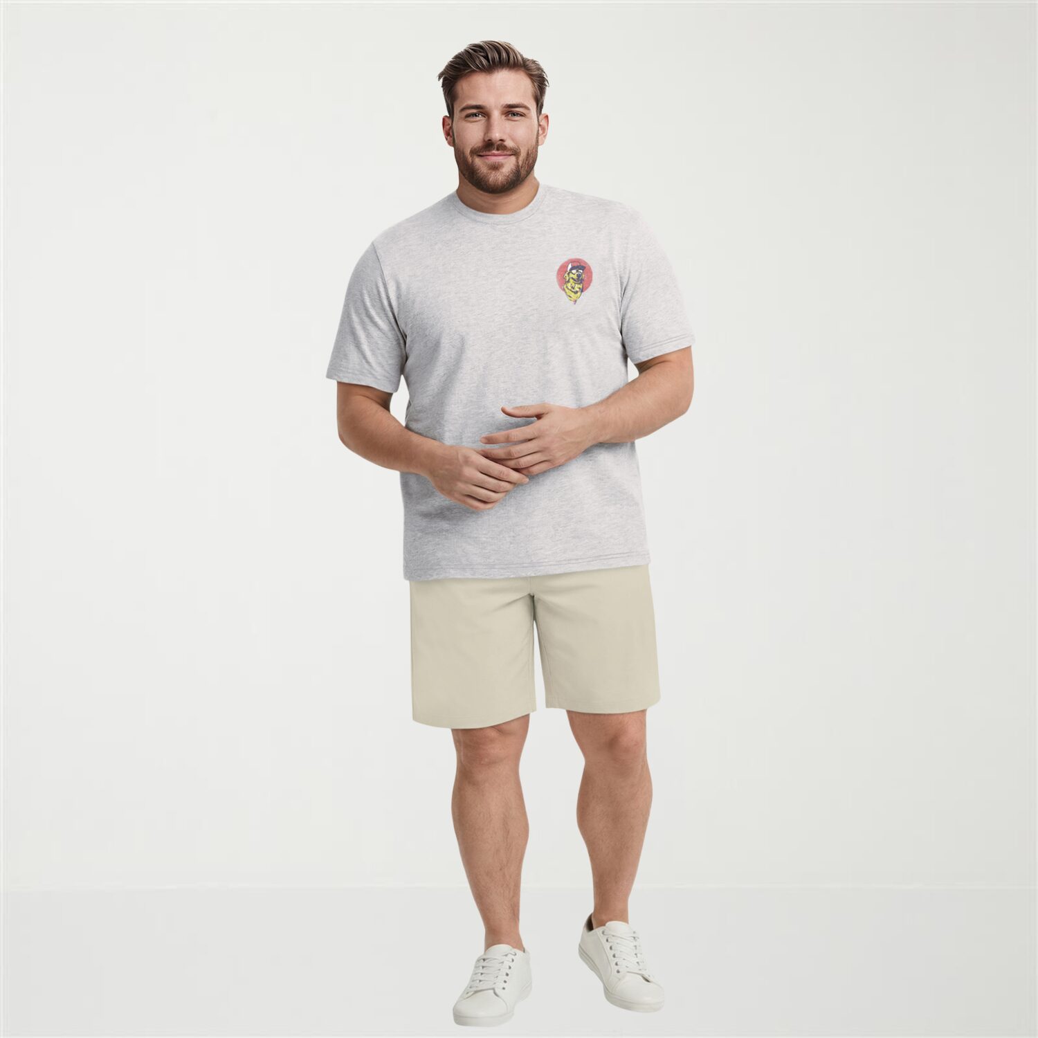IZOD Saltwater Mens Crew Neck Short Sleeve Classic Fit Big and Tall Graphic T-Shirt