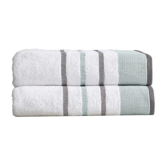 Luxury Cotton 2 Pc Decorative Bath Sheet Set
