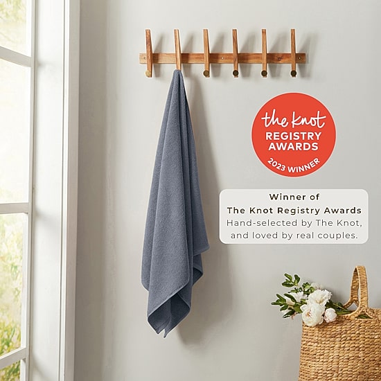 Linery Solid Cotton Textured Quick Dry Washcloth