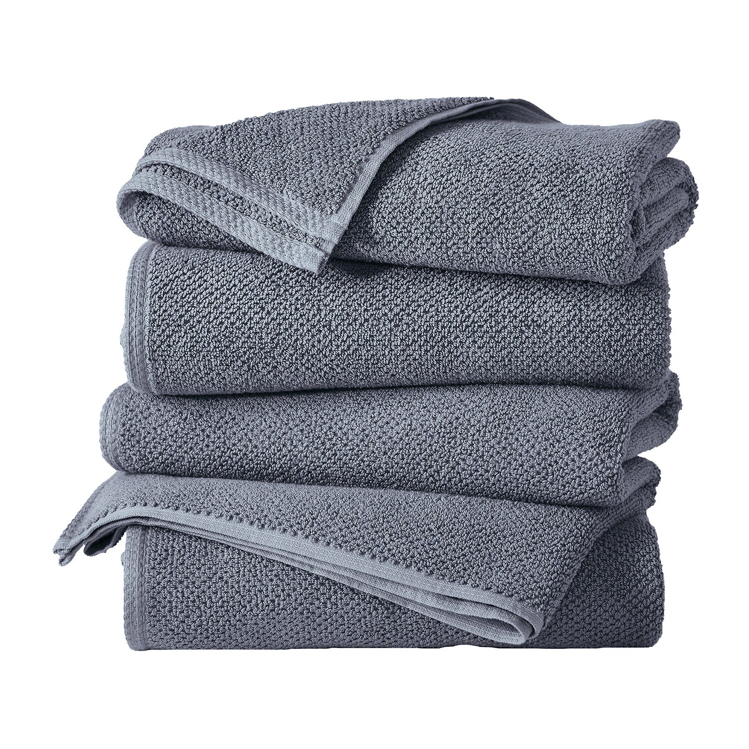 Linery Cotton Quick-Dry Loop Textured 4 Pc Bath Towels
