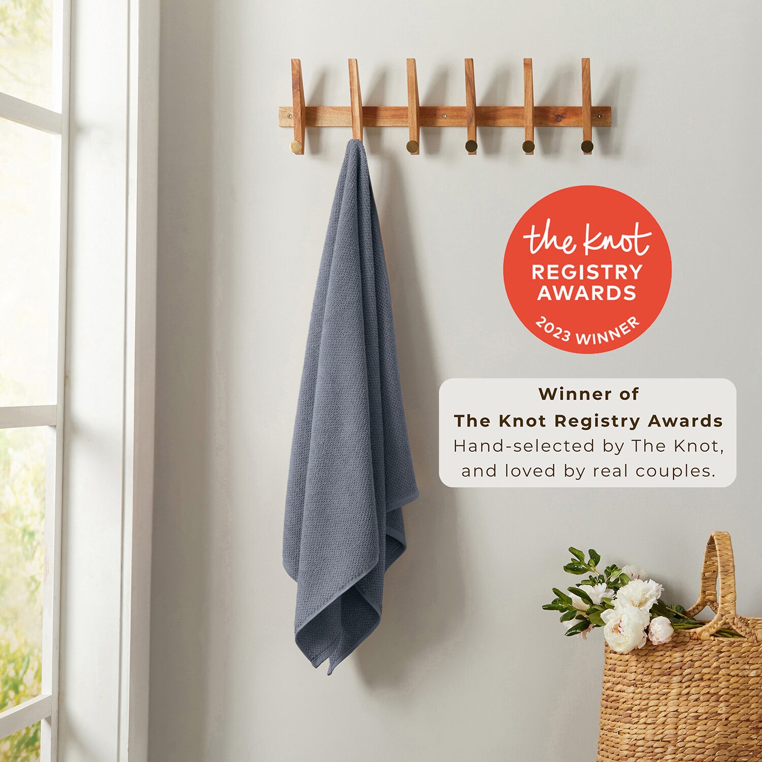 Linery Cotton Quick-Dry Loop Textured 6 Pc Hand Towels