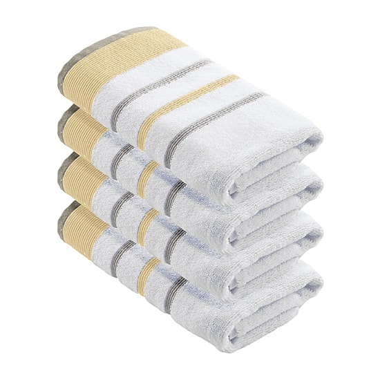 Luxury Cotton 4 Pc Decorative Hand Towel Set