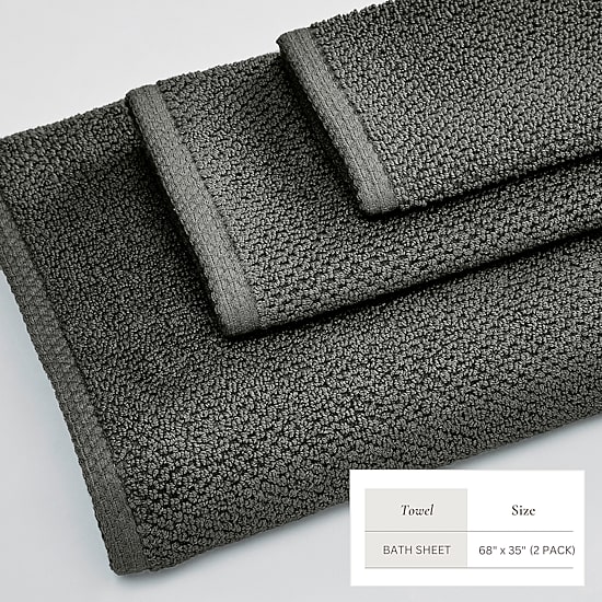 Linery Cotton Quick-Dry Oversized 2-pc. Bath Sheet