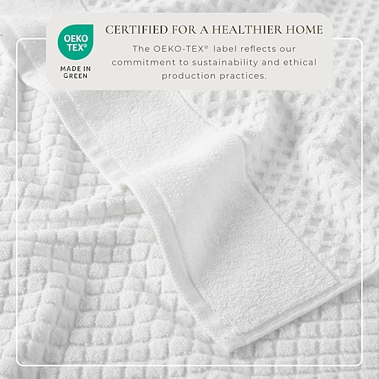 Linery Cotton Quick-Dry Textured 4 Pc Bath Towels