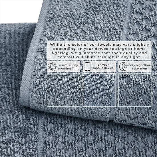 Linery Cotton Quick-Dry Textured 6 Pc Hand Towels
