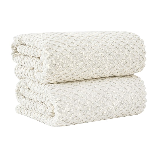 Linery Cotton Quick-Dry Waffle Oversized 2-pc. Bath Sheet