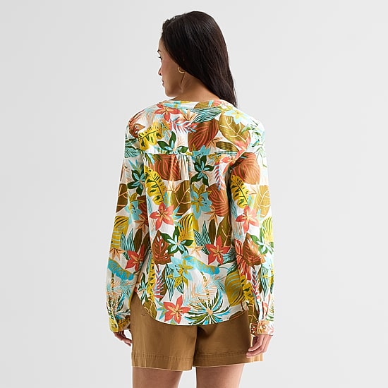St. John's Bay Womens V Neck Long Sleeve Blouse