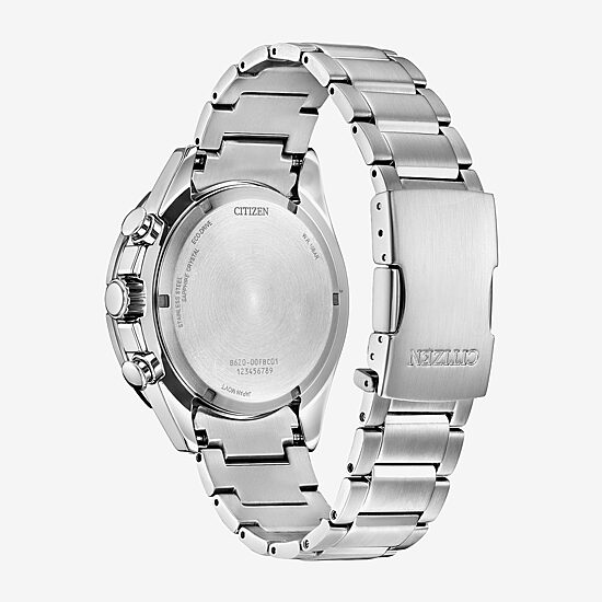 Citizen Sport Luxury Mens Chronograph Silver Tone Stainless Steel Bracelet Watch Ca4730-59a