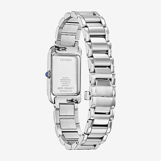 Citizen Bianca Womens Silver Tone Stainless Steel Bracelet Watch Ew5620-55a