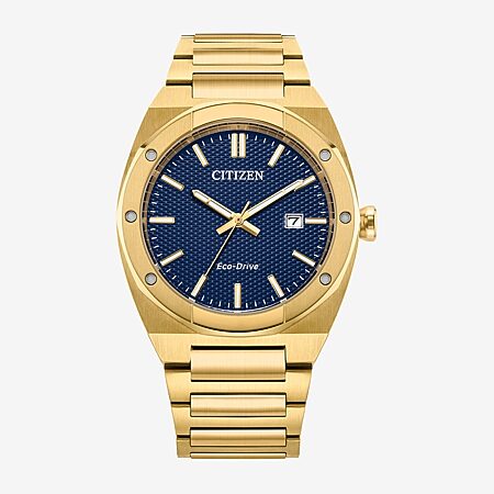 Citizen Mens Gold Tone Stainless Steel Bracelet Watch Bm7633-81x