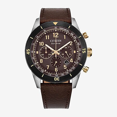 Timex Mens Brown Leather Strap Watch Tw2v20900ji - JCPenney