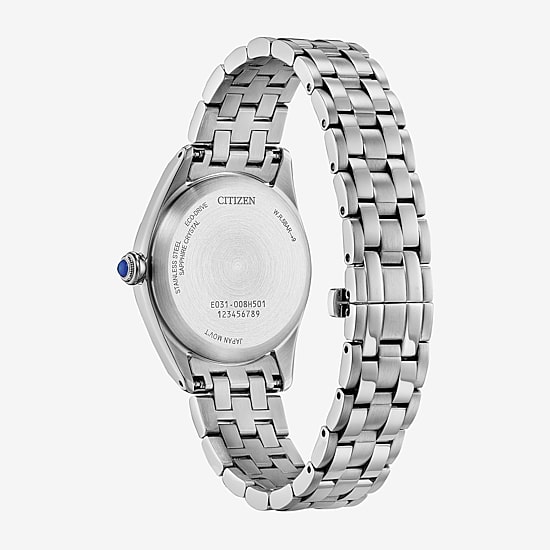 Citizen L Womens Silver Tone Stainless Steel Bracelet Watch Em1140-80d