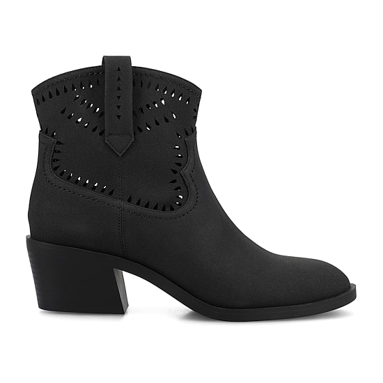 Journee Collection Womens Cheyenne Stacked Heel Cowboy Boots
